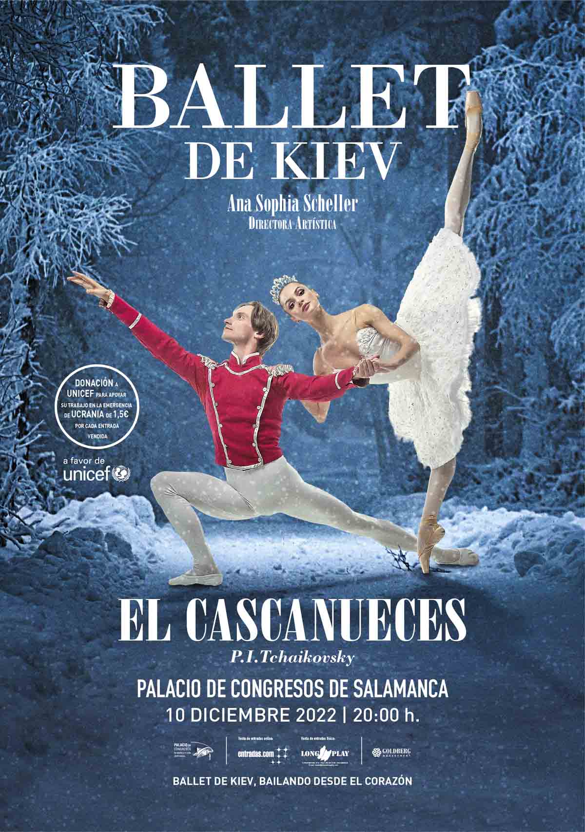 Cartel el Cascanueces Ballet de Kiev