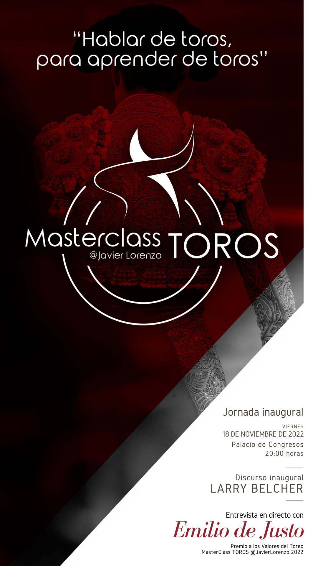 Masterclass Toros Javier Lorenzo Palacio de Congresos de Salamanca