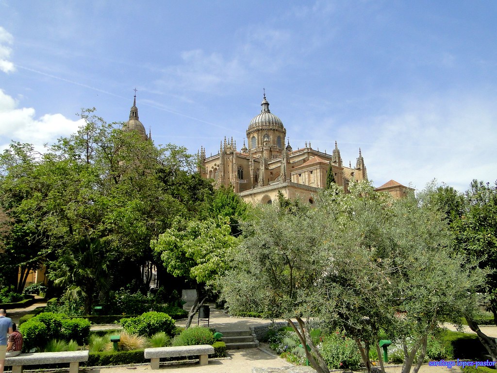 Vistas de la Catedral desde el Huerto de Calixto y Melibea de Salamanca