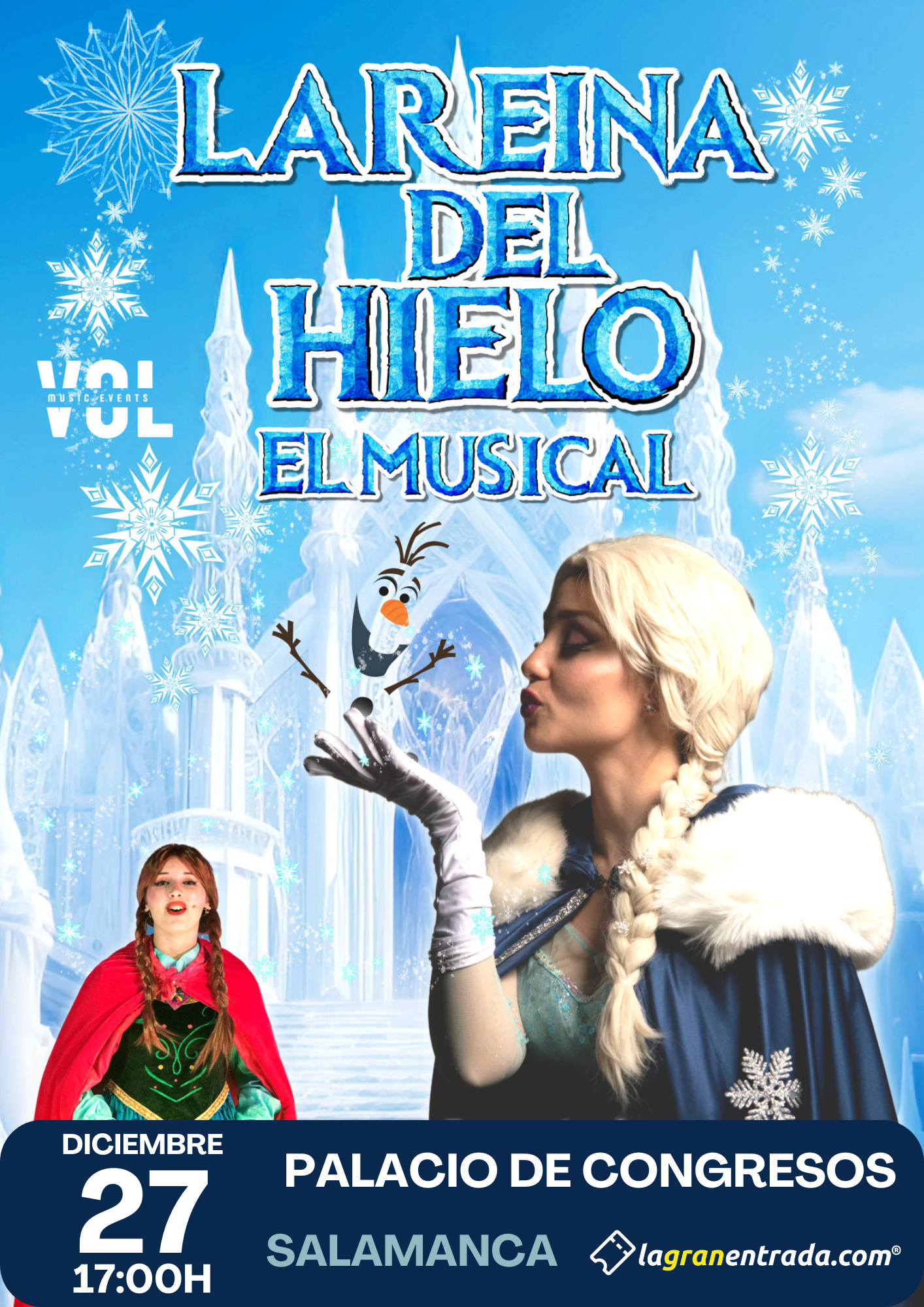 La Reina del Hielo – El Musical familiar en Salamanca 2025