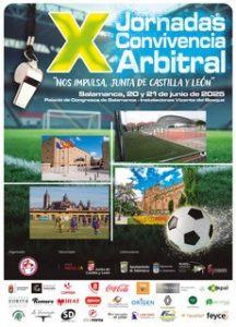 Cartel de las X Jornadas de Convivencia Arbitral en Salamanca