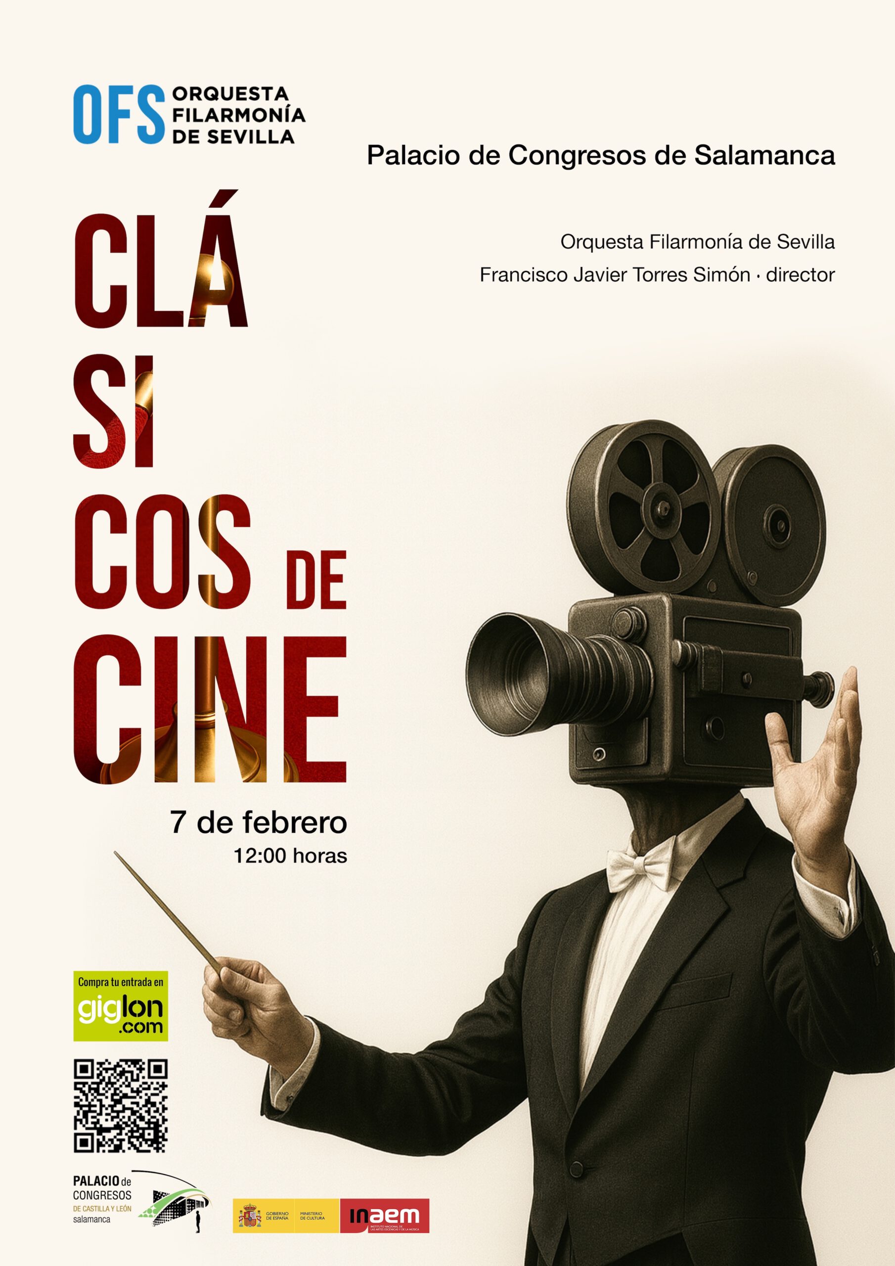 Concierto Clásicos de Cine en Salamanca con la Orquesta Filarmónica de Sevilla
