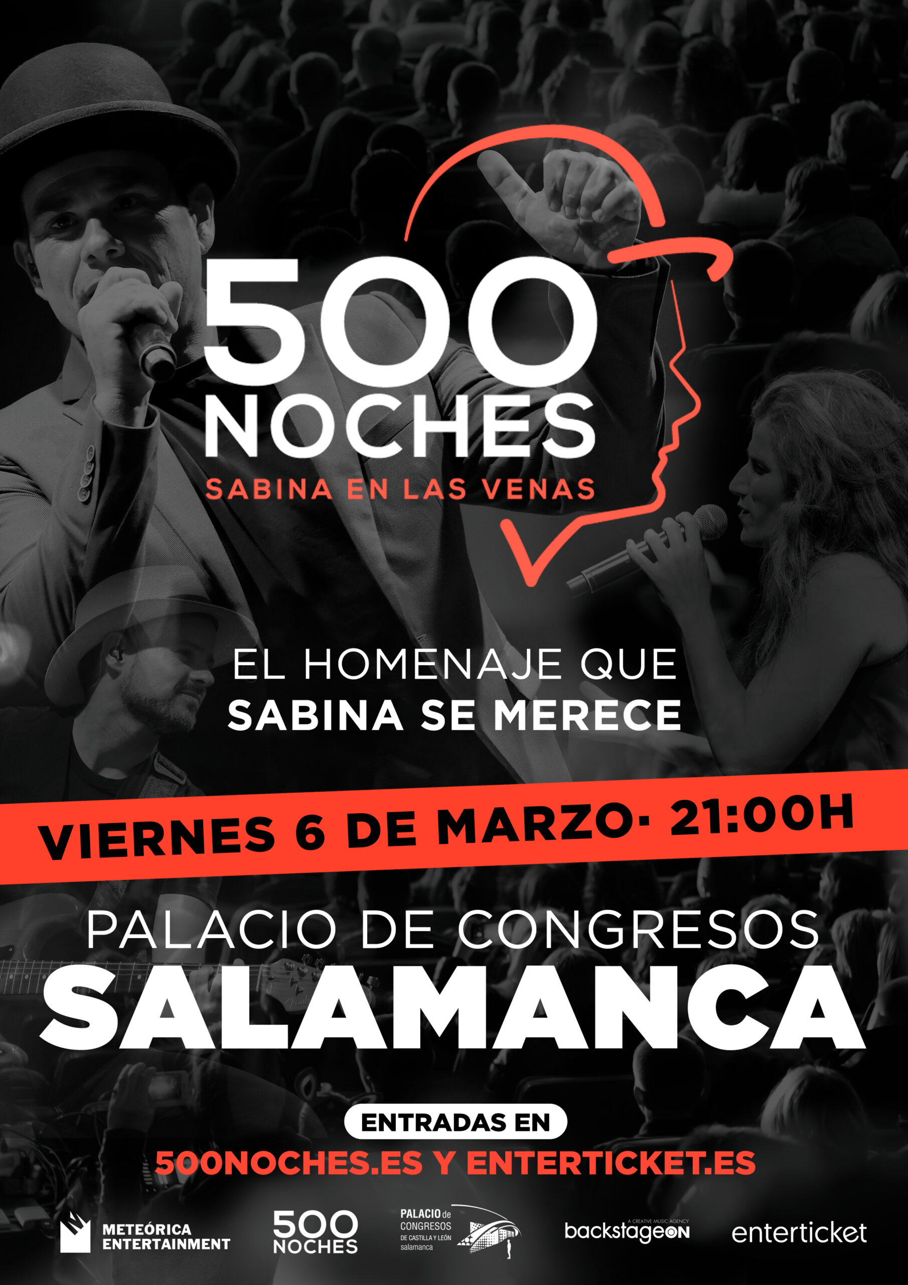 Concierto 500 Noches tributo a Sabina en Salamanca 2026