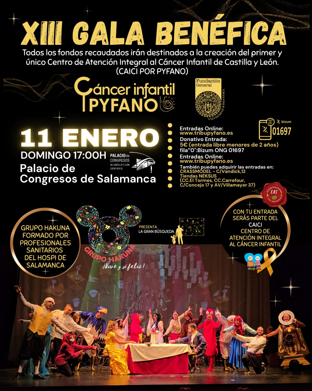 XIII Gala Benéfica PYFANO en Salamanca